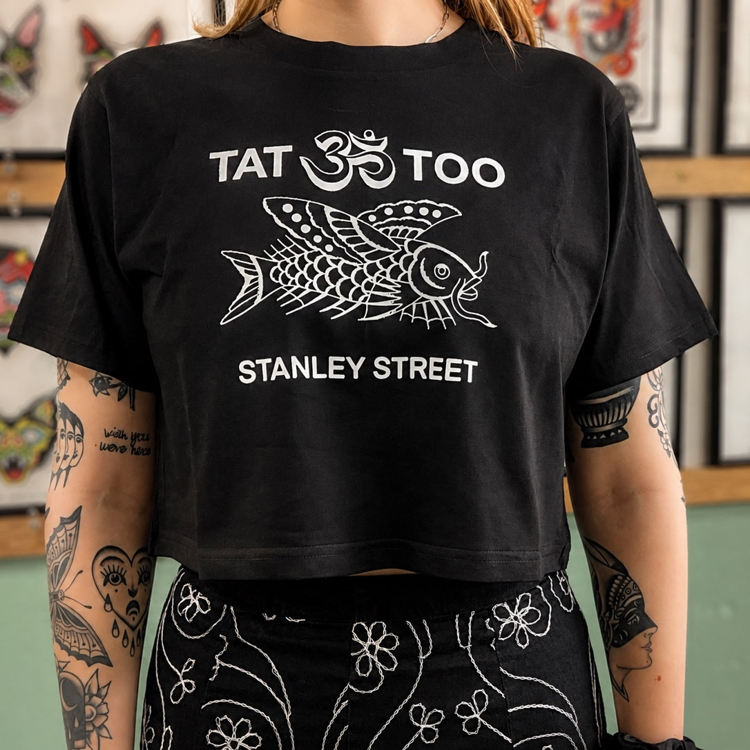 Fish crop top.